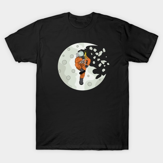 Space Drinking T-Shirt by Paulio cheeze